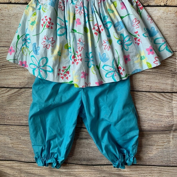 Smocked Garden Bubble Pants Set - Picture 2 of 3